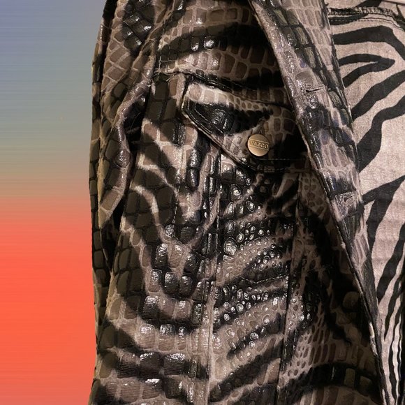 Stunning Vintage Vasco Jeans Animal-Print Jacket - Picture 3 of 5